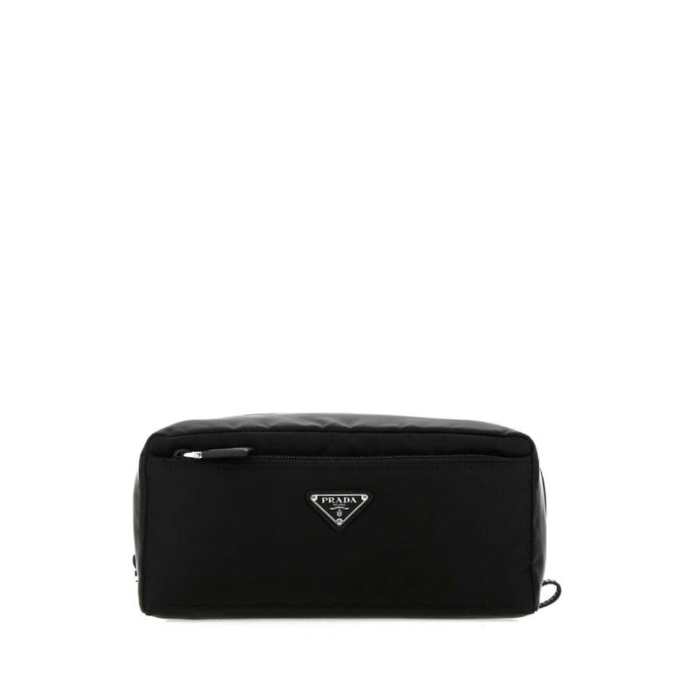 Prada Men Black Nylon Beauty Case